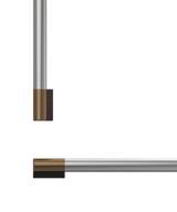 Professional Round Flush Handle Kit for Integrated Refrigerator Freezer, 24"