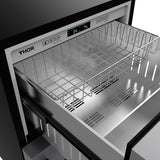 24 Inch Undercounter Built-in or Freestanding Drawer Refrigerator - Stainless Steel/blue  Gordon Ramsay Series