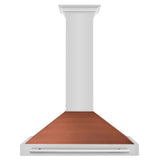 ZLINE 36 in. Convertible Stainless Steel Range Hood with Copper Shell and Stainless Steel Handle (KB4STX-C-36)