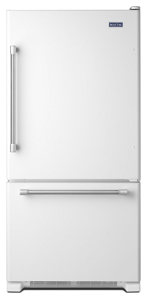 30" Wide Bottom Mount Refrigerator with LED Lighting - 19 cu. ft.