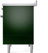 Nostalgie II 40 Inch Electric Freestanding Range in Emerald Green with Chrome Trim