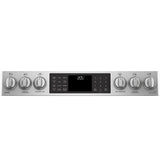 GE Cafe™ Series 30" Slide-In Front Control Dual-Fuel Double Oven with Convection Range