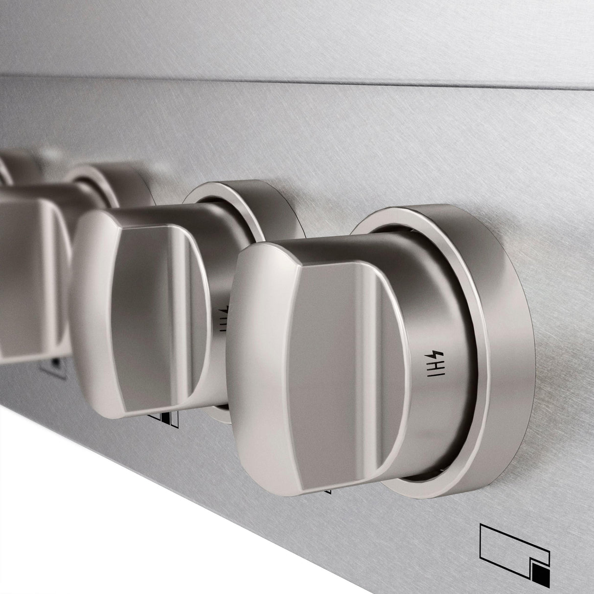 ZLINE 48 in. Paramount Gas Rangetop with 8 Burners and Porcelain Cooktop in DuraSnow' Stainless Steel (SRTS-48)