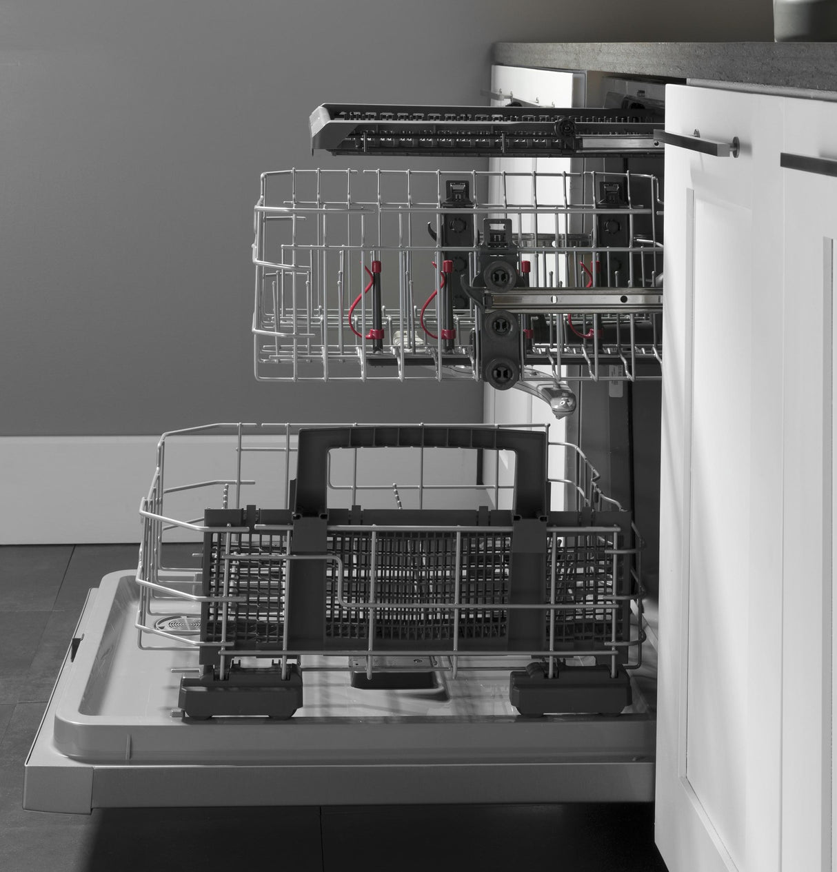 GE® ENERGY STAR® Front Control with Plastic Interior Dishwasher with Sanitize Cycle & Dry Boost