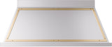 ILVE UANB60SSG Nostalgie 60" Hood in Stainless Steel with Brass trim