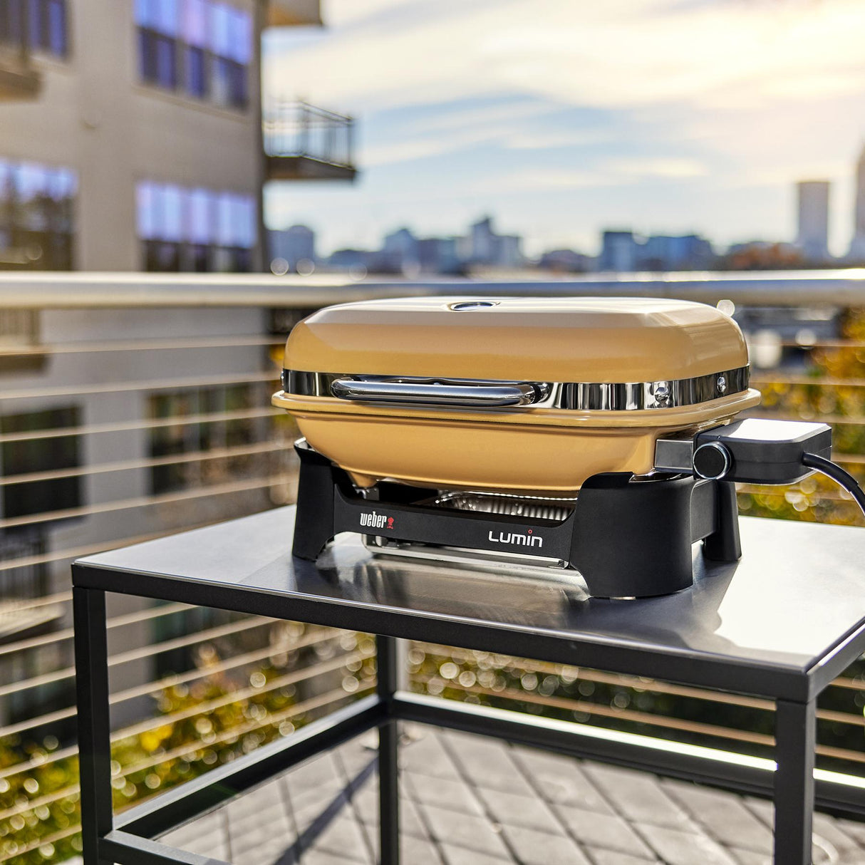 Lumin Compact Electric Grill - Golden Yellow