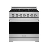 36 Inch Professional Liquid Propane Range With Precision Knob Control In Stainless Steel  Gordon Ramsay Series
