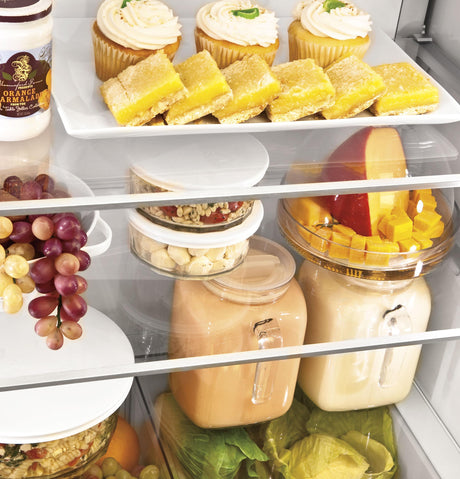 Monogram 30" Integrated Glass-Door Refrigerator for Single or Dual Installation