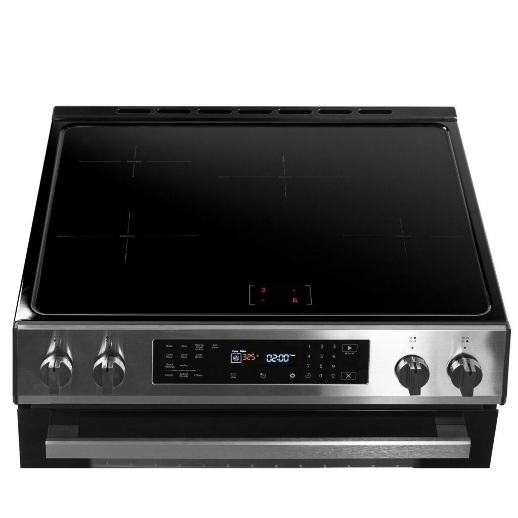 Danby 30 Slide in Induction Range with LED Touch Control in Stainless Steel