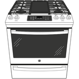 GE® 30" Slide-In Front-Control Convection Gas Range with No Preheat Air Fry