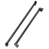 ZLINE 36 In. Black Stainless Steel Handle Set (3 Handles) (RBIVH-BS-36)