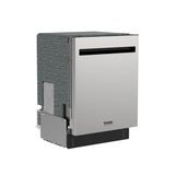 24 Inch Built-in Top Control Dishwasher With Pocket Handle - Stainless Steel