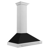 ZLINE 48 in. Convertible Stainless Steel Range Hood with Stainless Steel Handle (KB4STX-48) [Color: Black Matte]