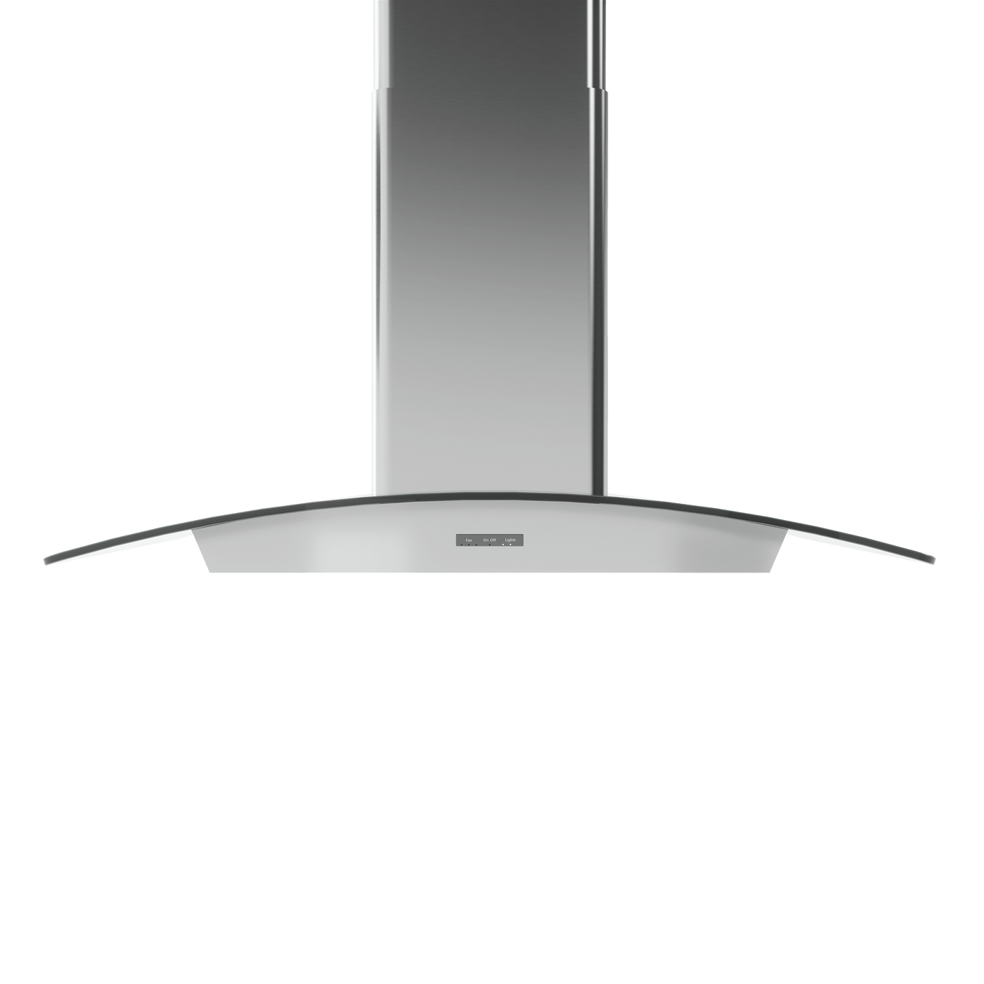 Brisas Curved Glass Chim. Is., 30" G, 600 CFM, ACT, LED
