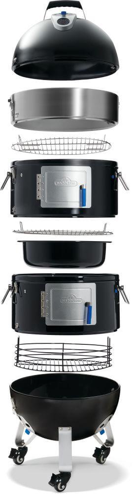 Apollo 18 Charcoal Water Smoker , Charcoal, Black
