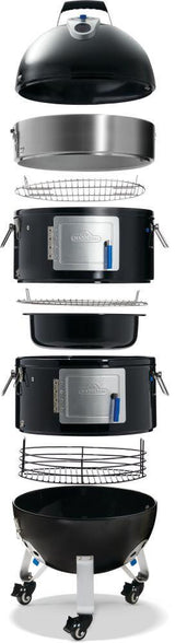 Apollo 22 Charcoal Water Smoker , Charcoal, Black