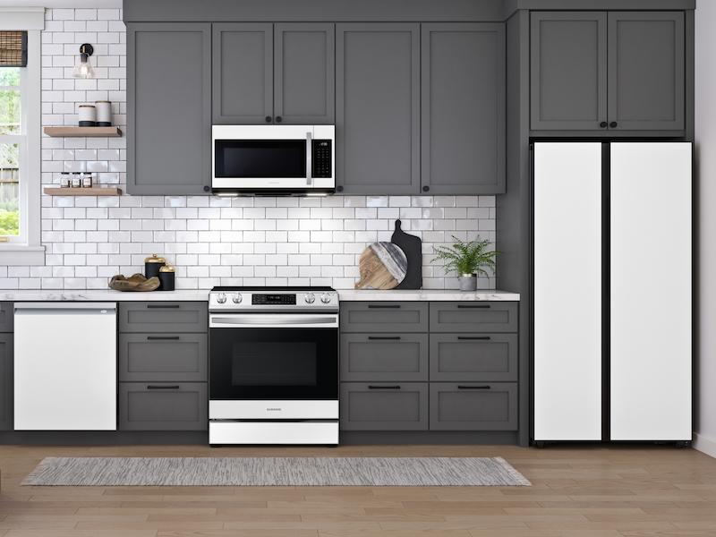 Bespoke 6.3 cu. ft. Smart Slide-in Electric Range with Air Fry & Convection in White Glass