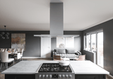Modena, Island, 90cm, SS+Glass, LED, ACT