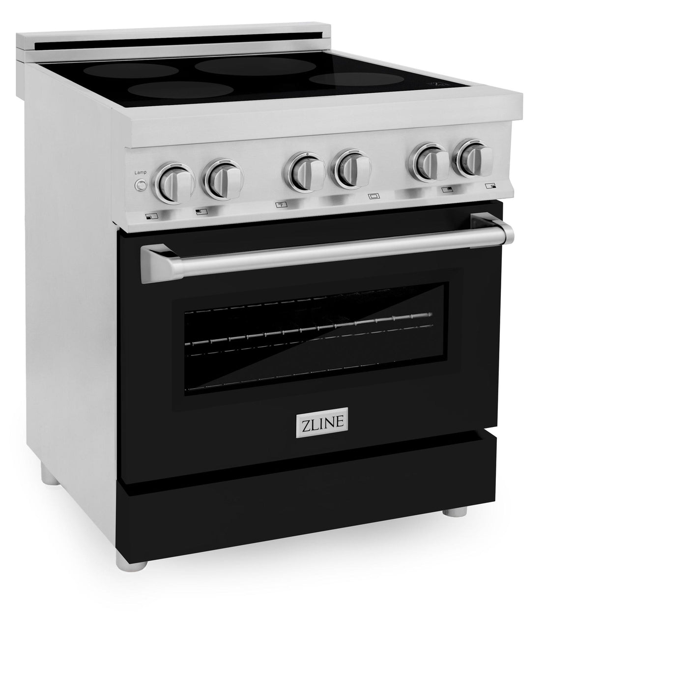 ZLINE 30" 4.0 cu. ft. Induction Range with a 4 Element Stove and Electric Oven in Stainless Steel (RAIND-30) [Color: Black Matte]