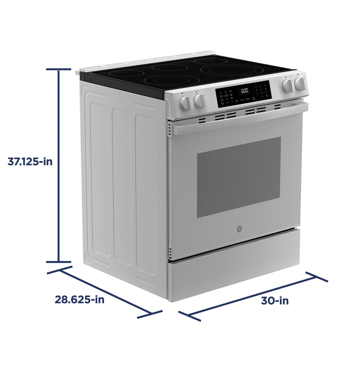 GE® ENERGY STAR® 30" Slide-In Electric Convection Range with No Preheat Air Fry and EasyWash™ Oven Tray