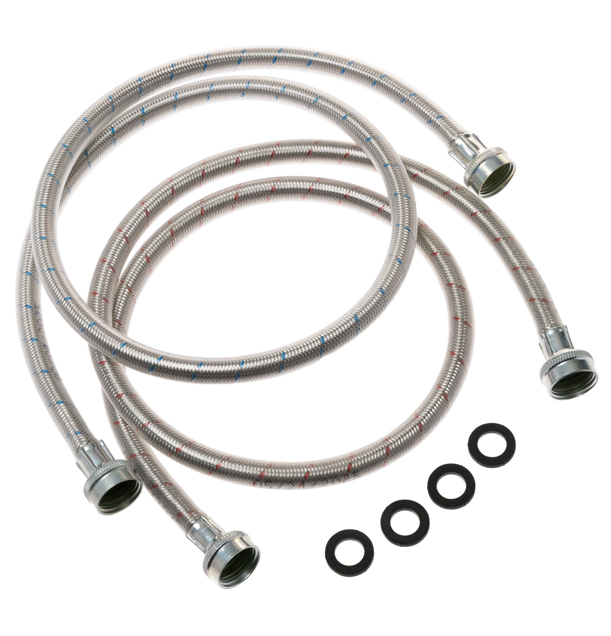 GE® Universal Washing Machine Stainless Steel Hoses - 2 Pack PM14X10005