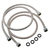 GE® Universal Washing Machine Stainless Steel Hoses - 2 Pack PM14X10005