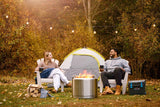 Timberwolf Smokeless Fire Pit 22-inch, Stainless Steel , Wood, Stainless Steel