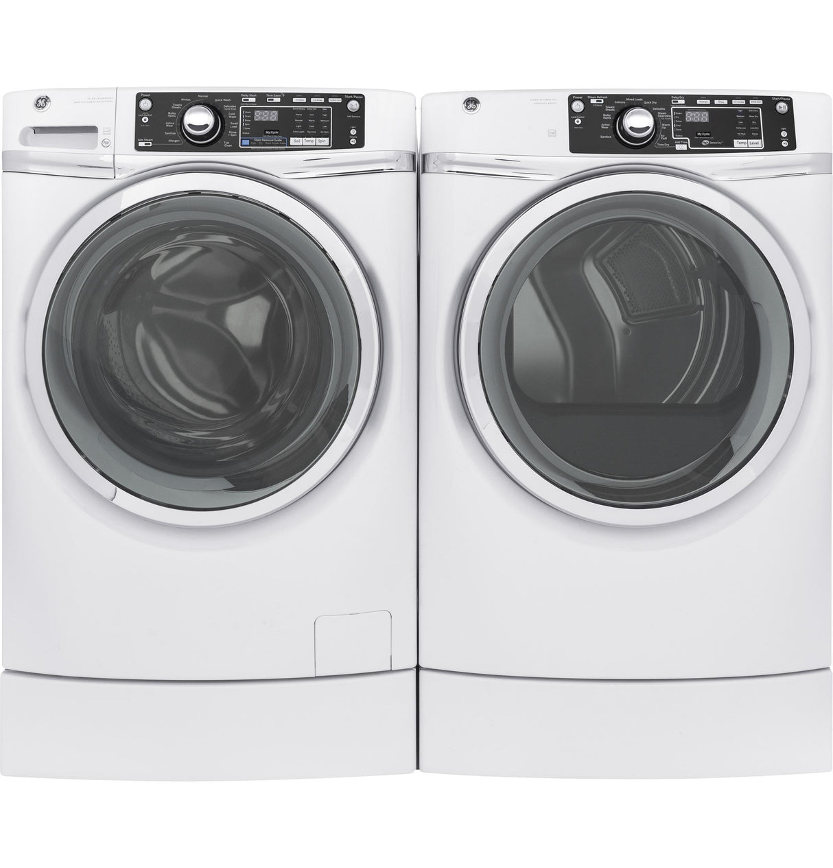GE® 4.9 DOE cu. ft. Capacity RightHeight™ Front Load ENERGY STAR® Washer with Steam