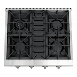 30 Inch Professional Gas Rangetop In Stainless Steel