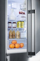 Frost-free Bottom Freezer Refrigerator In Stainless Steel With Factory Installed 8 Lb. Icemaker and Digital Controls