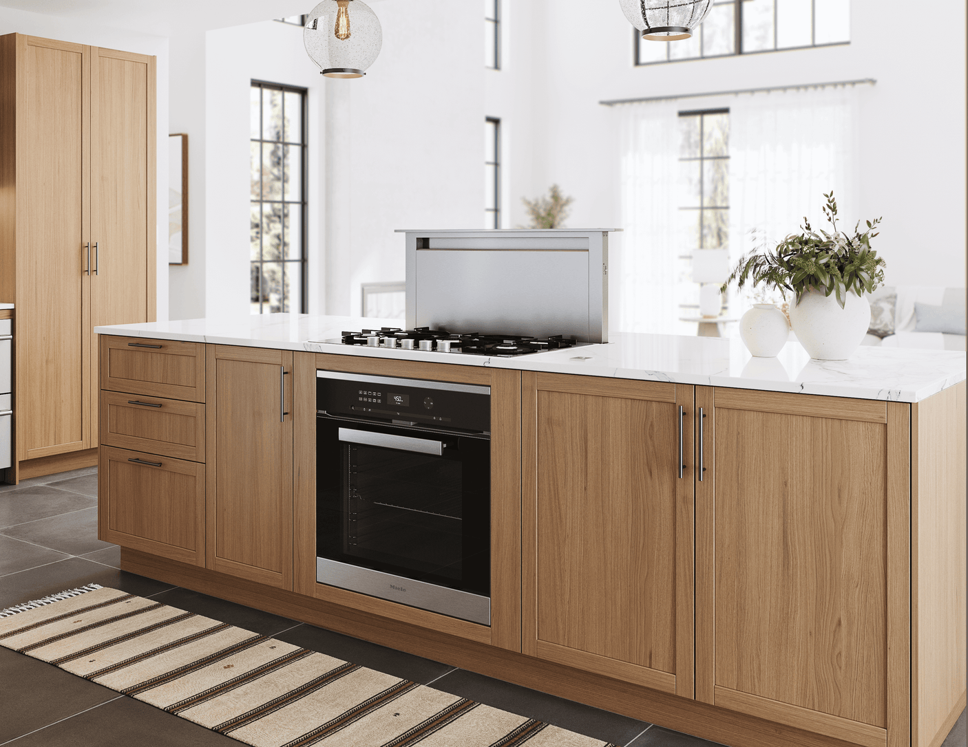 Treviso Downdraft, 14" rise, 36" Width, SS, 600 CFM