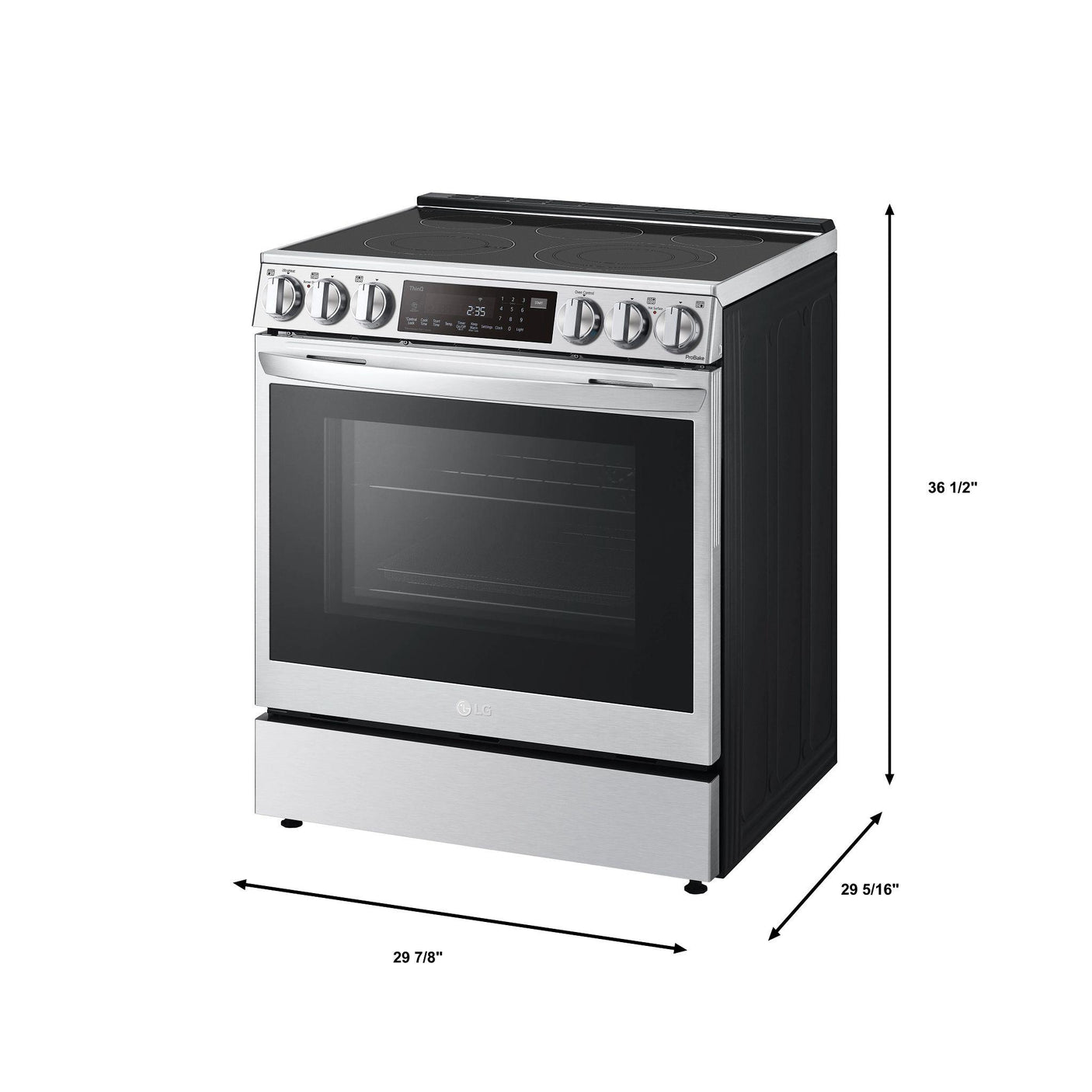 6.3 cu ft. Smart wi-fi Enabled ProBake Convection® InstaView® Electric Slide-In Range with Air Fry