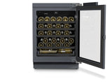 Wine fridge suitable for undercounter installation for wine tempering