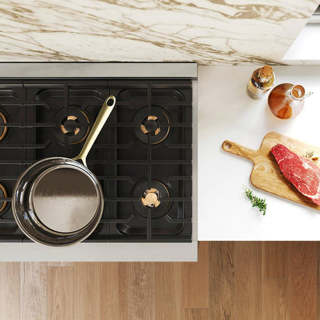 ZLINE 48 in. 6.7 cu. ft. Paramount Dual Fuel Range with 8 Burner DuoPro? Cooktop and Dual Ovens in Stainless Steel (PSDR48)