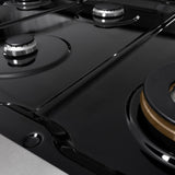 ZLINE 48 in. Paramount Gas Rangetop with 8 Burners and Porcelain Cooktop in DuraSnow' Stainless Steel (SRTS-48)