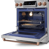 30 Inch Professional Gas Range With Tilt Panel Touch Control In Stainless Steel/rose Gold  Gordon Ramsay Series