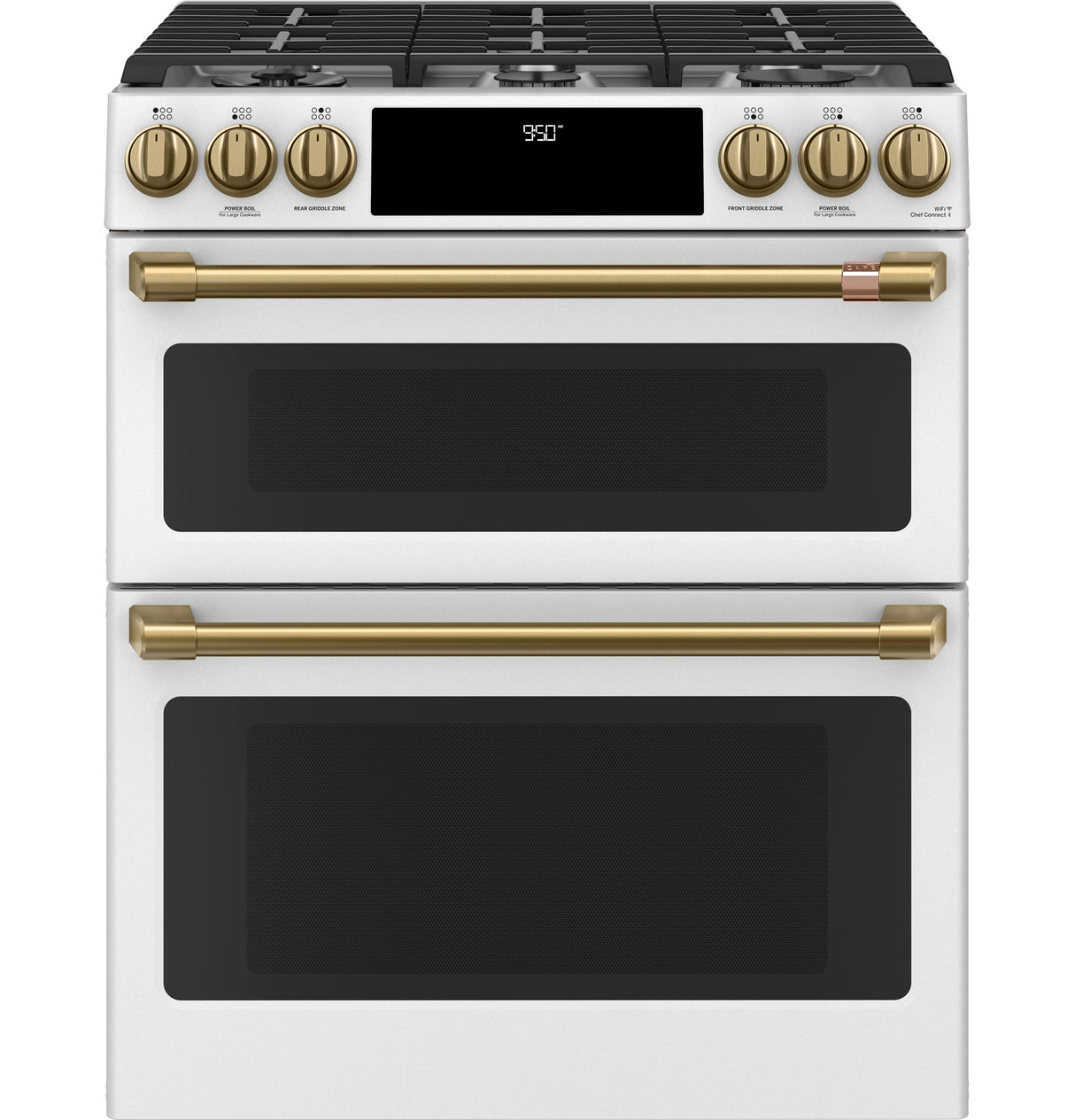 Café™ 30" Smart Slide-In, Front-Control, Dual-Fuel, Double-Oven Range with Convection