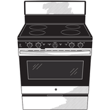 GE 30" Free-standing Electric Radiant Smooth Cooktop Range