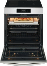 30" Front Control Induction Range with Stone-Baked Pizza
