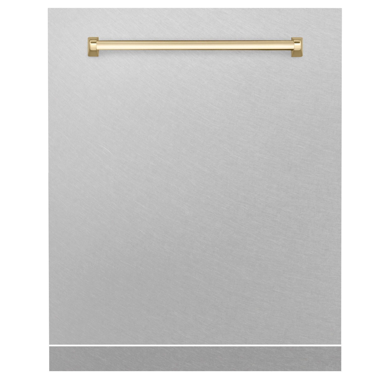 ZLINE 24" Autograph Edition Monument Dishwasher Panel in DuraSnow Stainless Steel (DPMTZ-SN-24) [Color: Gold]