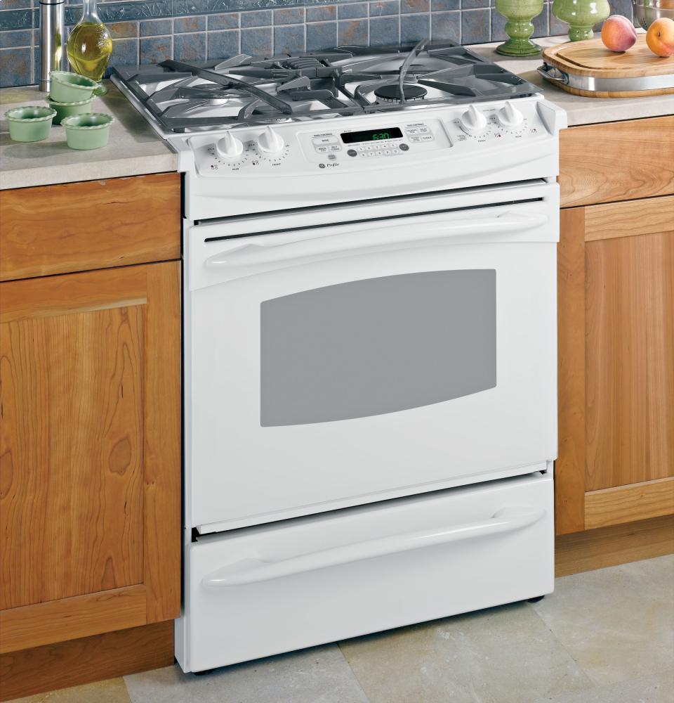 GE Profile 30" Slide-In Gas Range