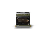 36"W. Sealed Burner Gas Range (Burner: 4g, Finish: Martini, Trim: Polished Chrome, Fuel: Propane)
