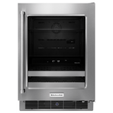 24" Stainless Steel Beverage Center with SatinGlide® Metal-Front Racks