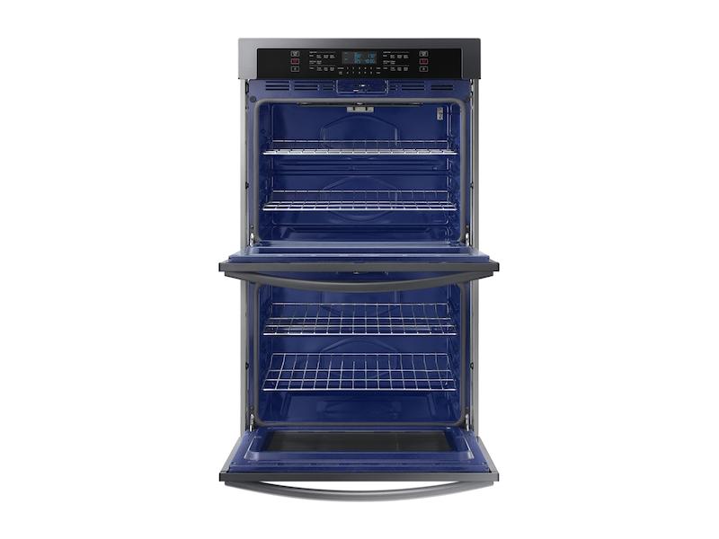30" Double Wall Oven in Black Stainless Steel