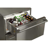 24-In Outdoor Built-In Refrigerated Drawers with Door Swing - Field Reversible