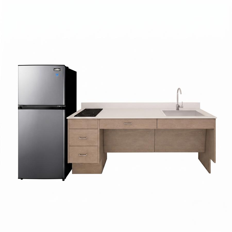 8'4" Wide Barrier-free Turnkey Kitchen, ADA Compliant