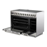 Verona Ultima 48" Induction Range with 7 Elements, Griddle and 6.5 cu. Ft. Oven Capacity in Stainless Steel
