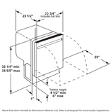 GE® ENERGY STAR® ADA Compliant Stainless Steel Interior Dishwasher with Sanitize Cycle