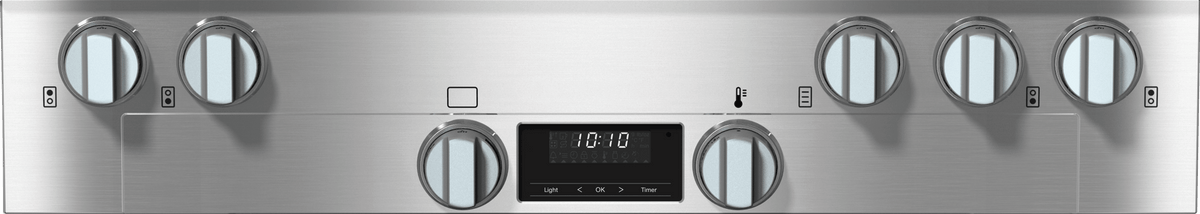 HR 1136-3 G AG GD Clean Touch Steel - 36" Range All Gas with DirectSelect, Twin convection fans and M Pro dual stacked burners