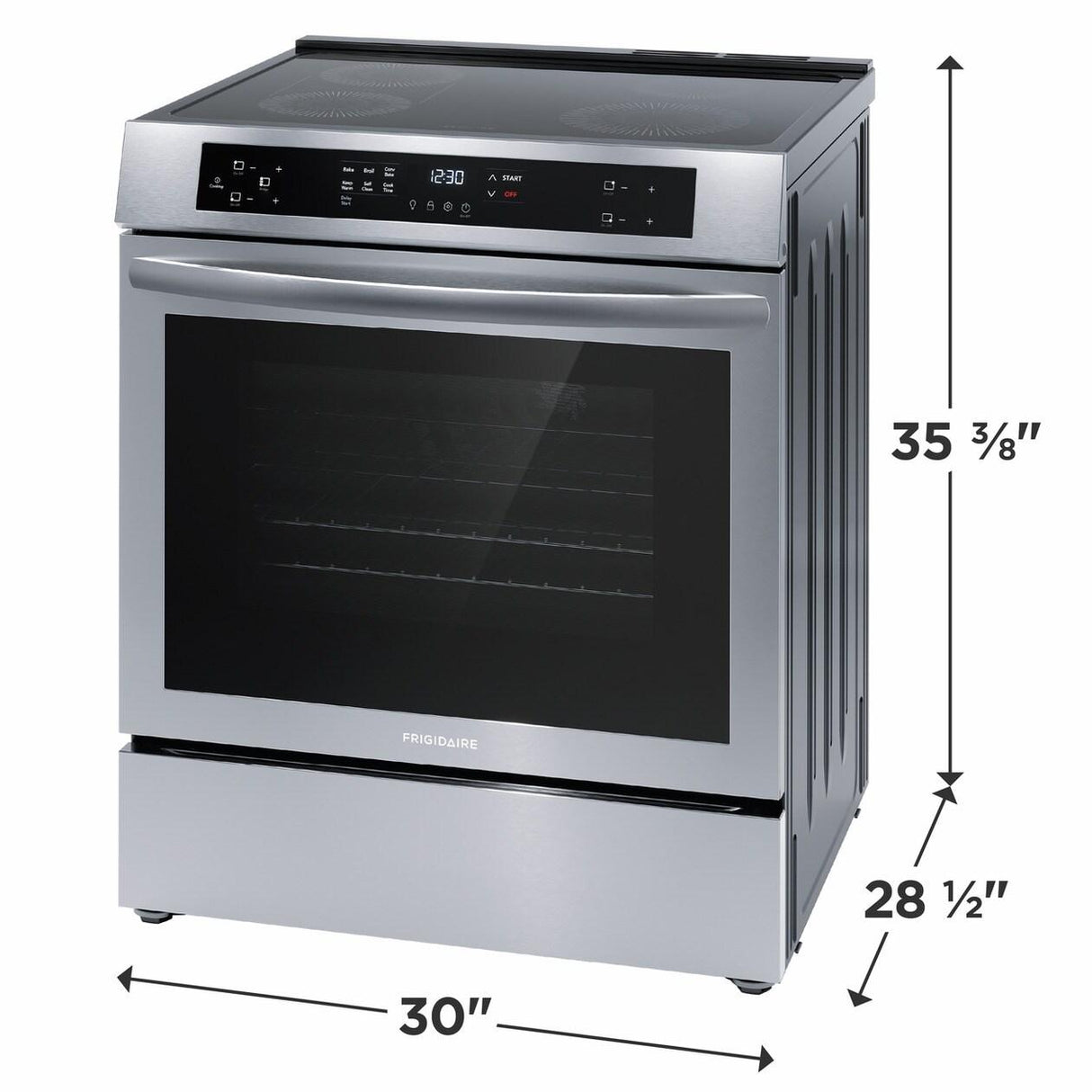 30" Front Control Induction Range with Convection Bake